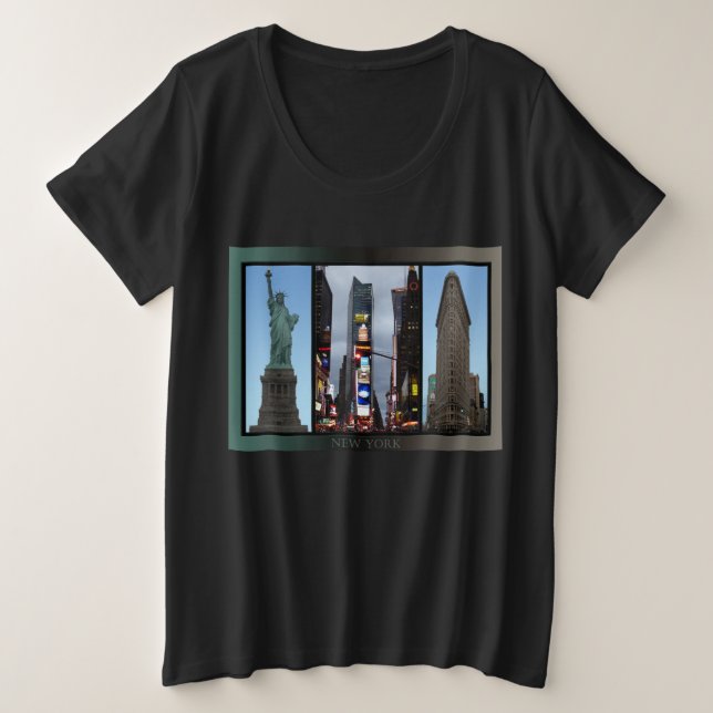 Camiseta de recuerdo de Nueva York de tamaño super (Anverso del diseño)