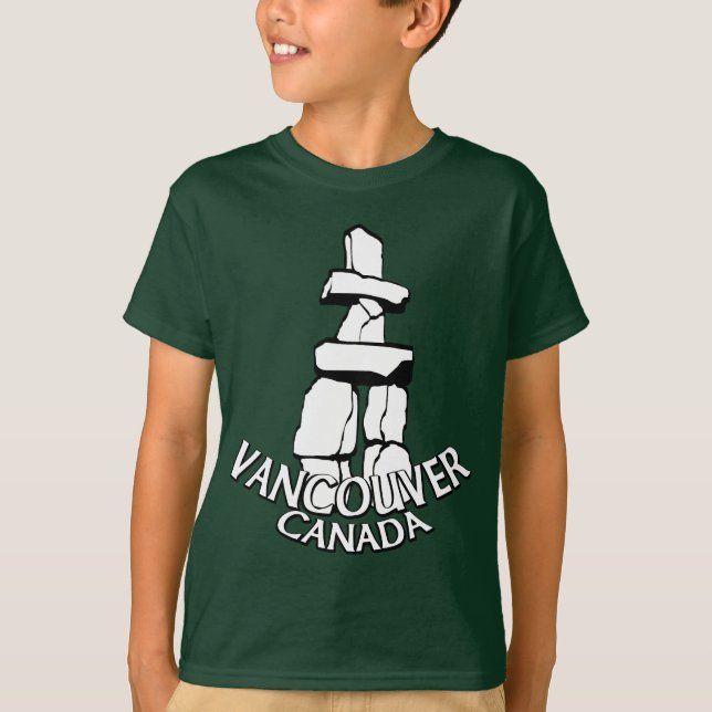 Camiseta de recuerdo de Vancouver para niños camis (Anverso)