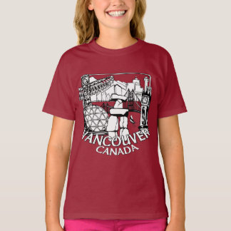 Camiseta de recuerdo de Vancouver para niños Camis