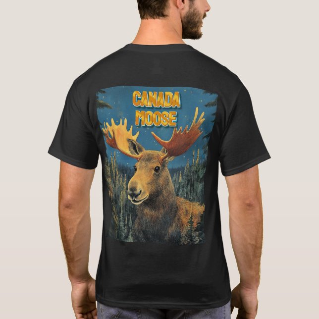 Camiseta de recuerdo Majestic Moose Canada (Reverso)