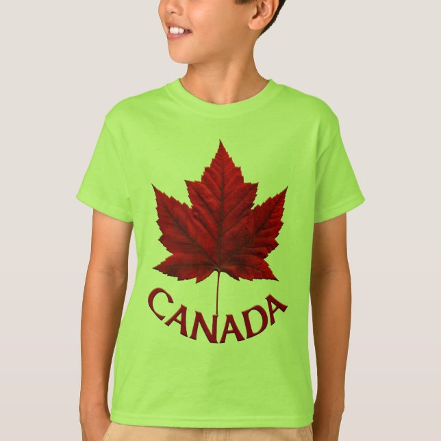 Camiseta de recuerdo para niños de Canadá Orgánica (Anverso)