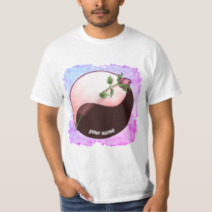 Camiseta de Red Rose Yin yang