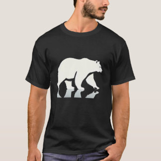 Camiseta de reflexión del oso polar