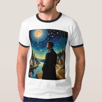 Camiseta de Reflexión nocturna cósmica Amor Fati