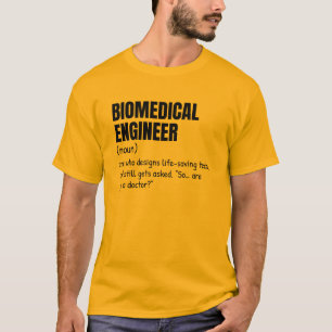 Camiseta de regalo de definición de ingeniero biom