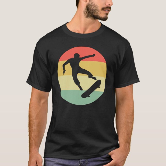 Camiseta de regalo de época para patineta (Anverso)
