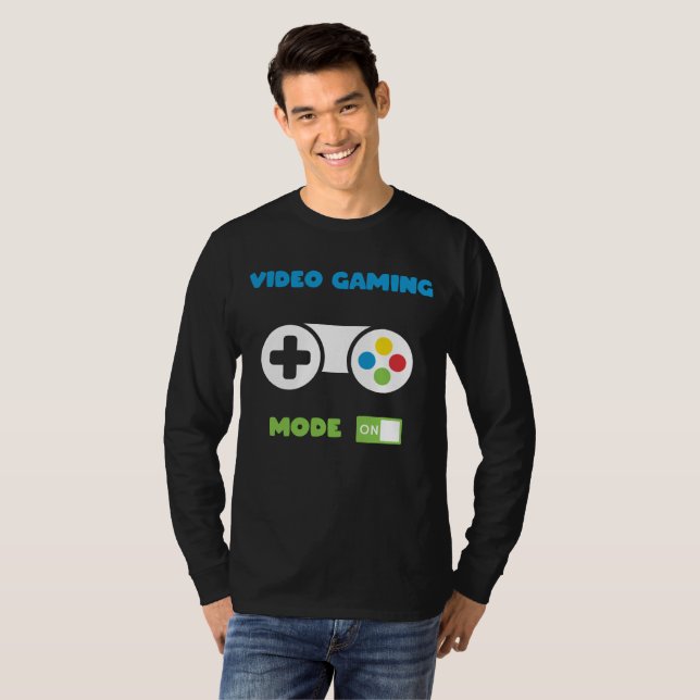 Camiseta de regalo de juego divertida para jugador (Anverso completo)