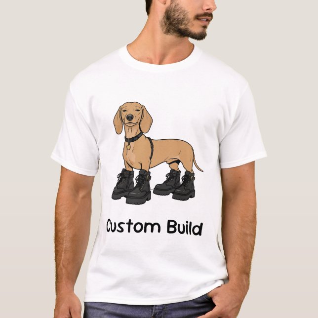 Camiseta de regalo de perro divertido Dachshund Ch (Anverso)