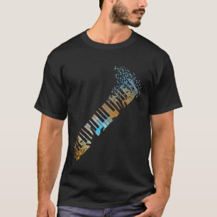 Camiseta de regalo de piano de teclado para hombre