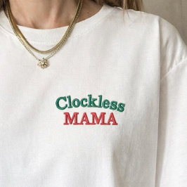 Camiseta de regalo del Día de la Madre bordada par