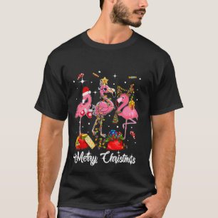 Camiseta de regalo navideño flamenco