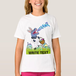 Camiseta de regalo para niña con cesta de Pascua d