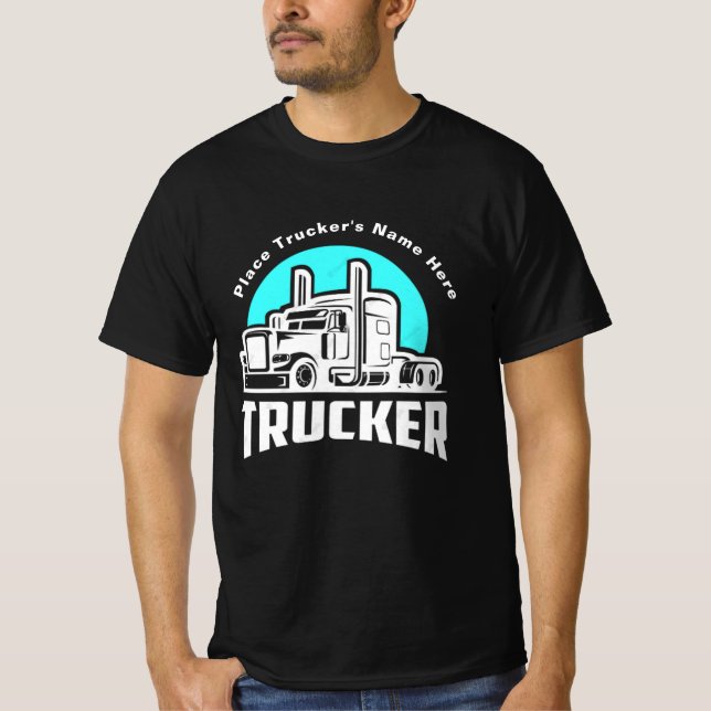 Camiseta de regalo personalizada para camioneros (Anverso)