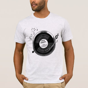 Camiseta de registro de la placa giratoria del
