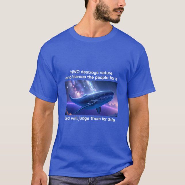 Camiseta de regreso de ballena (oscura) (Anverso)