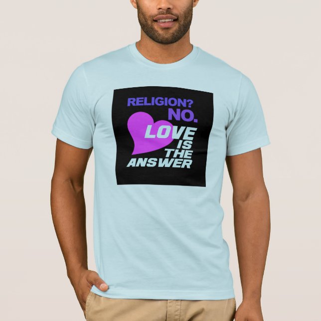 Camiseta de religión y amor (Anverso)