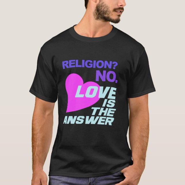 Camiseta de religión y amor (Anverso)