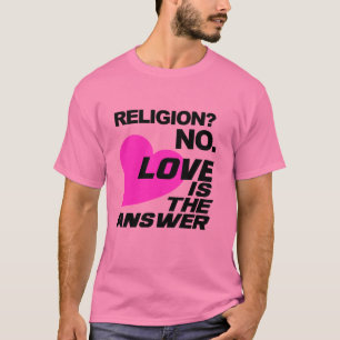 Camiseta de religión y amor