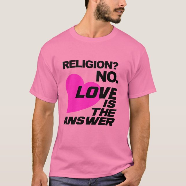 Camiseta de religión y amor (Anverso)
