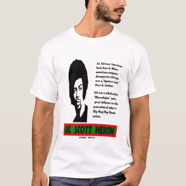 Camiseta de Rememberence de la garza de Gil Scott (Anverso)