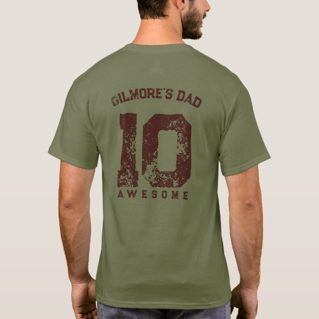 Camiseta de Rendimiento Máximo de Papá Regalo Dive (Reverso)