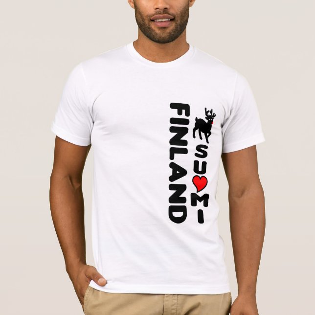 Camiseta de reno de Finlandia (Anverso)