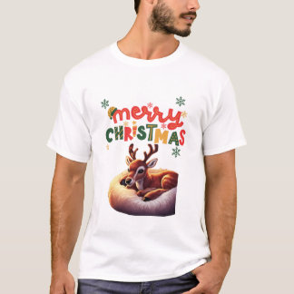 Camiseta de renos de Navidades acogedores