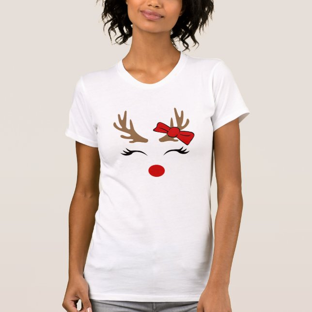 Camiseta de renos para navidades (Anverso)