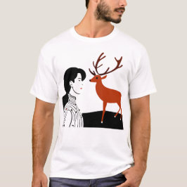 Camiseta de renos para navidades