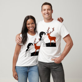 Camiseta de renos para navidades