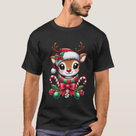 Camiseta de renos para Navidades amables
