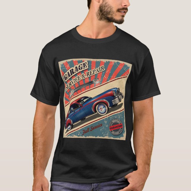 Camiseta de reparación automática muy antigua de G (Anverso)