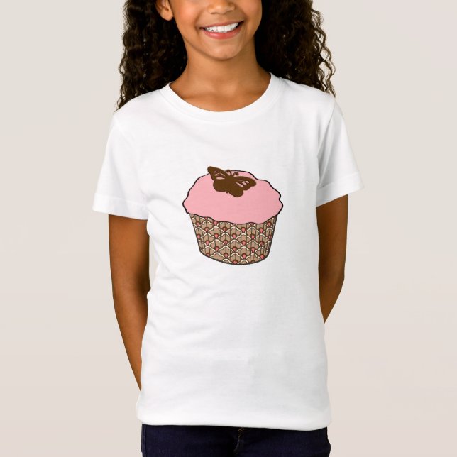 Camiseta de repostería de fresa rosa y escarcha (Anverso)