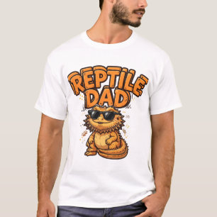 Camiseta de Reptil Papá Dragón Barbudo
