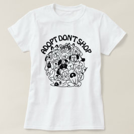 Camiseta de Rescate de Adopción de Perros