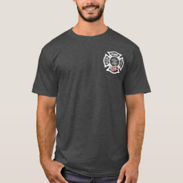 Camiseta de rescate de camiones de bomberos rojos