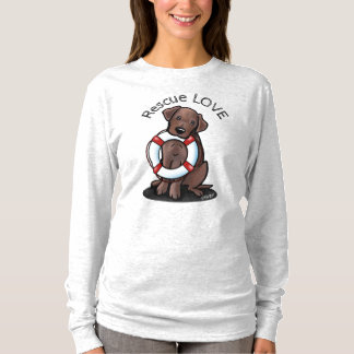 Camiseta de rescate de Chocolate Lab