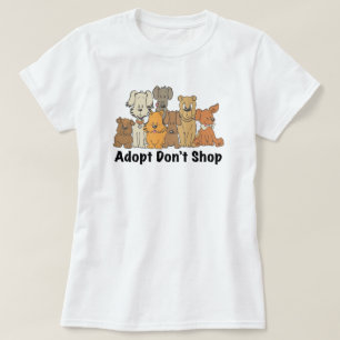 Camiseta de Rescate de Perros Adoptar No Comprar