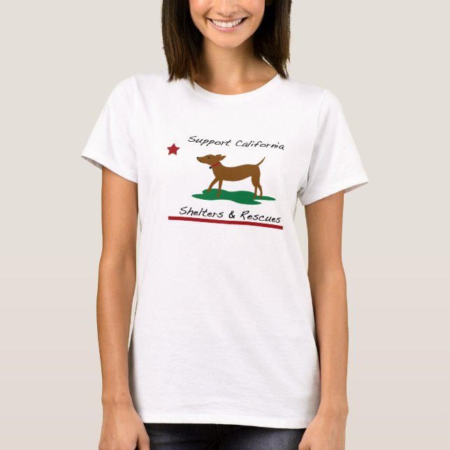 Camiseta de rescate de perros de estilo republican (Anverso)