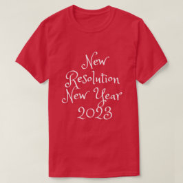 Camiseta de resolución 2023 para hombres mujeres r