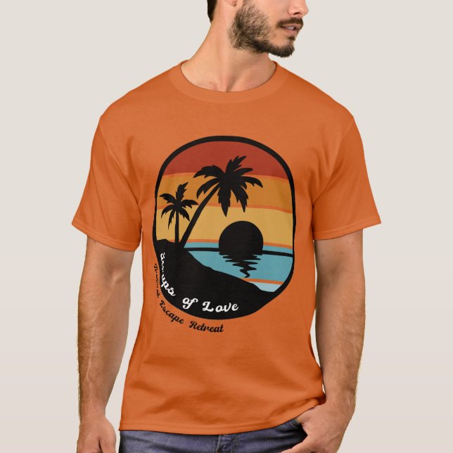 Camiseta de retirada tropical (con nombre de retir (Anverso)