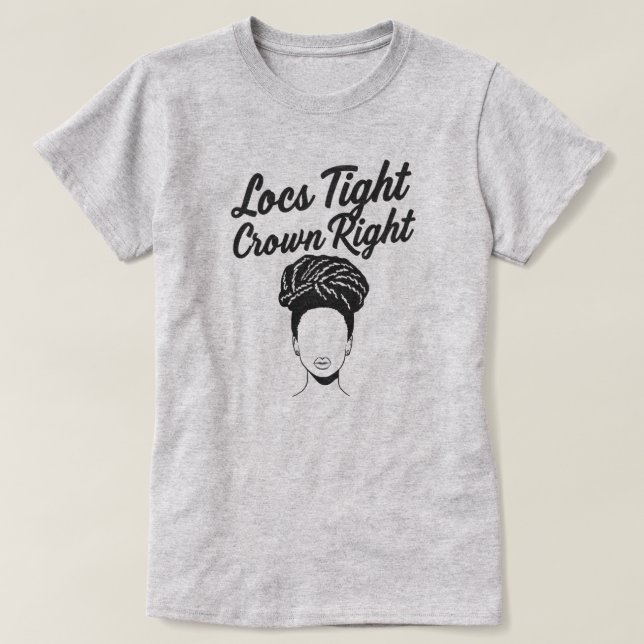 Camiseta de retorcido "Loc's Tight Crown Right" pa (Diseño del anverso)