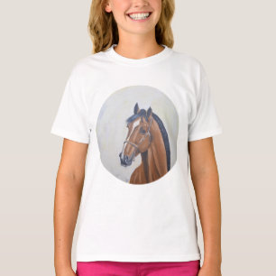 Camiseta de retrato de caballo majestuoso
