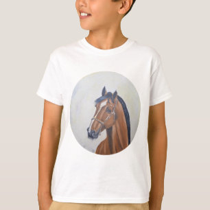 Camiseta de retrato de caballo majestuoso