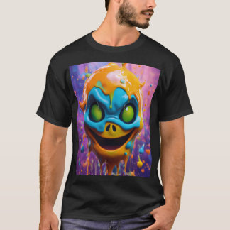Camiseta de retrato de fantasma líquido y extravag