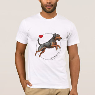 Camiseta de retrato de Jagdterrier Hunter alemán