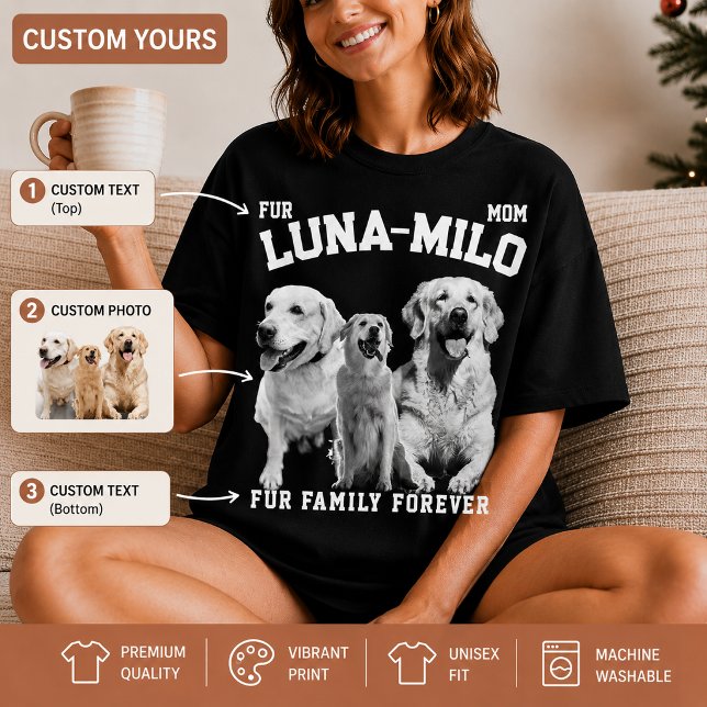 Camiseta de retrato de mascota personalizada Vinta (Subido por el creador)