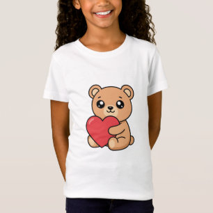 Camiseta de retrato de oso de peluche lindo   Over