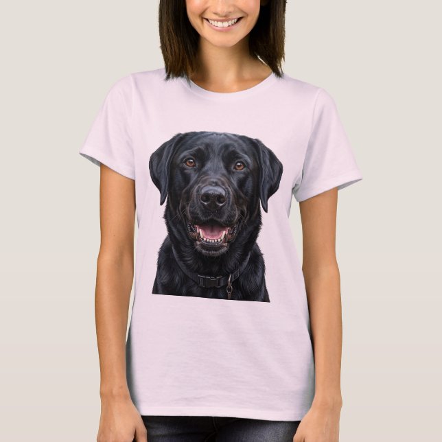 Camiseta de retrato de perro Labrador Retriever ne (Anverso)