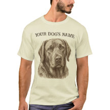 Camiseta de retrato de perro personalizada, nombre